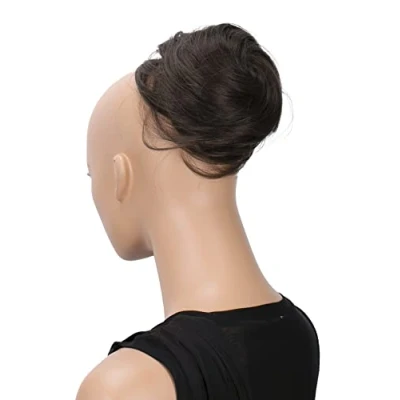 Afbeelding van CAISHA by PRETTYSHOP Haarstukje Hepburn Bun haarstukje, haarelastiek, voor het verkrijgen van opgestoken haar, chocoladebruin DC12