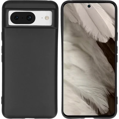 Afbeelding van iMoshion Hoesje Geschikt voor Google Pixel 8 Siliconen Color Backcover Zwart