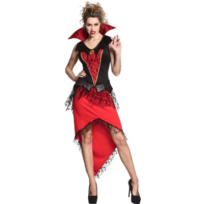Afbeelding van Boland Bloodthirsty queen kostuum dames rood/zwart maat 44/46 (L)