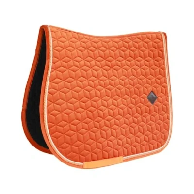 Image de Kentucky Tapis de Selle Velvet Saut Orange Cob