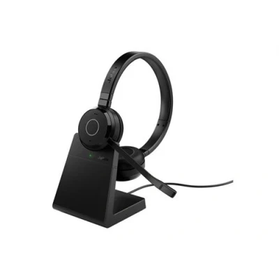 Image de Jabra Evolve 65 TE Stereo Micro casque sur oreille Bluetooth sans fil USB A via adaptateur isolation acoustique Certifié pour Microsoft Teams