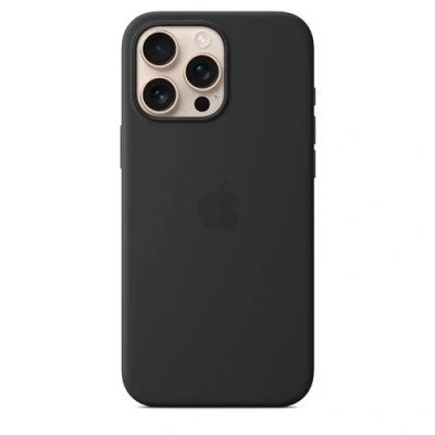 Image de Apple Cover Iphone 16 Pro Max Silicone Magsafe Black (myyt3zm/a)