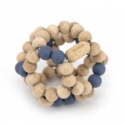 Afbeelding van Trixie elastische kralenbal blauw