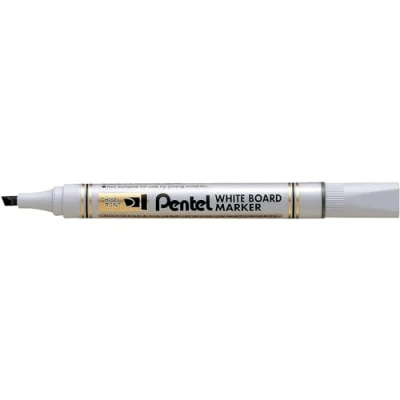 Afbeelding van Pentel MW86 markeerstift 12 stuk(s) Beitelvormige punt Zwart