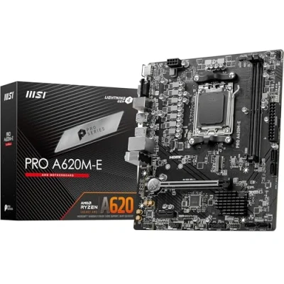 Afbeelding van MSI PRO A620M E Moederbord Socket AMD AM5 Vormfactor Micro ATX chipset AMD® A620