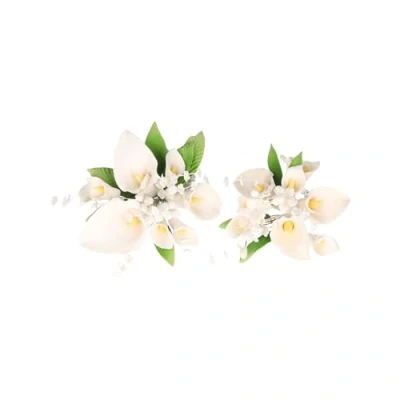 Afbeelding van Cake Company Calla Taartdecoratie, 2 verschillende stuks, 1 stuk (1 x 91 g), taartdecoratie voor bruiloft en verjaardag