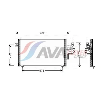 Afbeelding van Ava Cooling Airco condensor MT5119