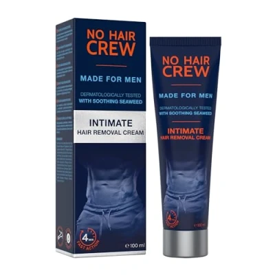 Afbeelding van NO hair CREW Premium Ontharingscreme Intieme delen ontharing Mannen 100 ml intimate removal cream ontharen Eraser for Men zone intiem voor Man genitalien