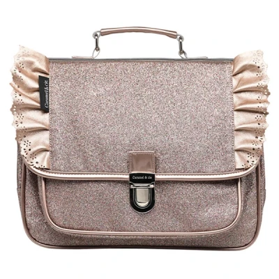 Afbeelding van Caramel &amp; Cie Kleuterboekentas koper frous Schooltas/Boekentas Smal