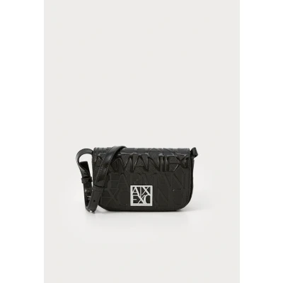 Afbeelding van Armani Exchange Liz Small schoudertas voor dames, zwart, één maat, zwart.