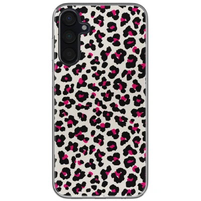 Afbeelding van imoshion hoesje Geschikt voor Samsung Galaxy A35 Siliconen Design Meerkleurig / Leopard Pink