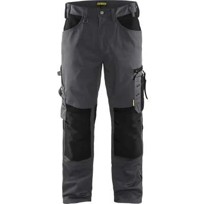 Afbeelding van Blaklader Werkbroek zonder spijkerzakken 1556 1860 Medium Grijs/Zwart C46