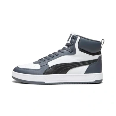 Afbeelding van Puma Sneakers hoog, Maat: 42.5, White/black/strong gray/silver Hoogwaardig imitatieleer
