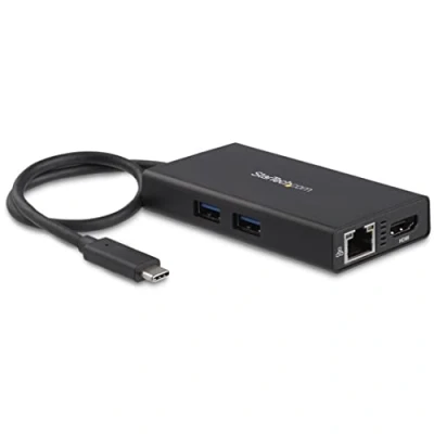Afbeelding van USB Hub Startech DKT30CHPD Black 60 W