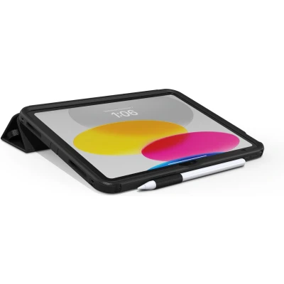 Afbeelding van Otterbox Defender Folio Asset Tag Case Book cover Zwart Tabletcover