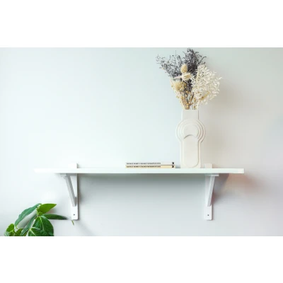 Afbeelding van Wovar Houten Plankdrager 20 x 25 cm Wit Per Stuk