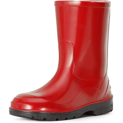 Afbeelding van Ladeheid LA LMG 939 Oli Dames Regenlaarzen Rubber Hoog PVC Waterdicht Rood 2 34