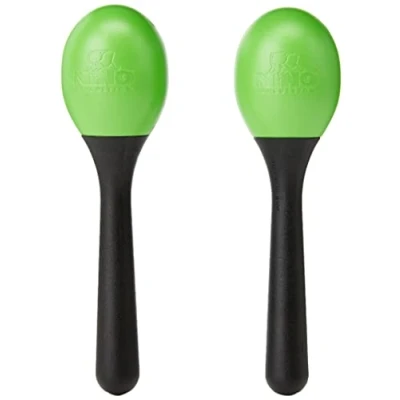 Afbeelding van Meinl Plastic Maracas NINO569GG, Grasgroen Shaker