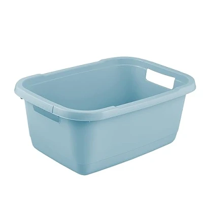 Afbeelding van keeeper Aenna wasmand van stevig kunststof, 32 liter, Nordic Blue