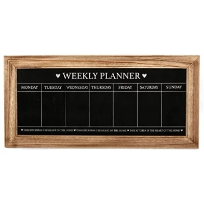 Afbeelding van Unique Boutique krijtbord in shabby chic stijl, natuurlijk houten frame, meerkleurig, 1