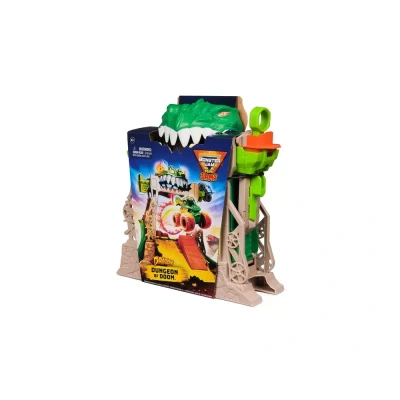 Afbeelding van Monster Jam Mini Jams Dungeon of Doom speelset met unieke metalen Dragon monsterjamtruck schaal 1:87