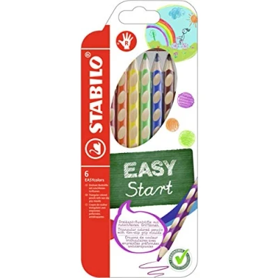 Afbeelding van STABILO EASYcolors Ergonomisch Kleurpotlood Rechtshandig Extra Dikke 4.2 mm Kern Etui Met 6 Kleuren