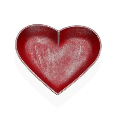 Afbeelding van Decoratieve figuren Versa Rood Hart 25 x 3,5 cm