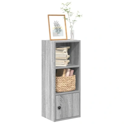 Afbeelding van vidaXL Boekenkast 31x24x77 cm bewerkt hout grijs sonoma eikenkleurig