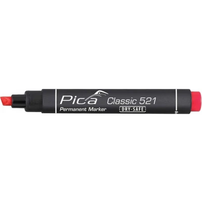 Afbeelding van Pica Classic 521/40 Permanent Marker rood beitelpunt (blister)