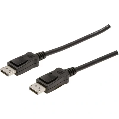 Afbeelding van DisplayPort Cable Digitus AK 340103 010 S Black 1 m