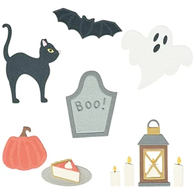 Afbeelding van Sizzix Thinlits Die Set 14PK Halloween Motifs 665950 Jennifer Ogborn (08 22)