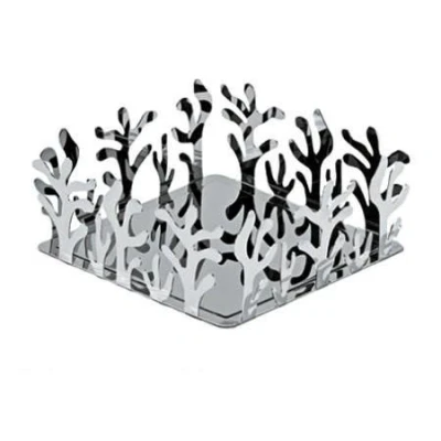 Afbeelding van Alessi Mediterraneo ESI18 Design Servethouder, roestvrij staal, gepolijst, 18,5 x 21,3 13,5 cm