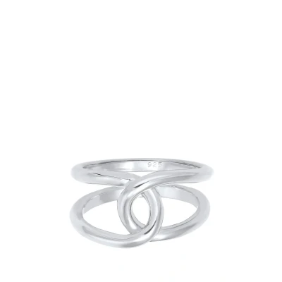 Afbeelding van Elli KNOT Trend Ring silvercoloured, Dames, Maat: 54, Silver coloured