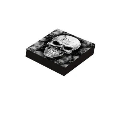 Afbeelding van Fiestas Guirca Servetten Doodshoofd Halloween 33 x cm (12 stuks)