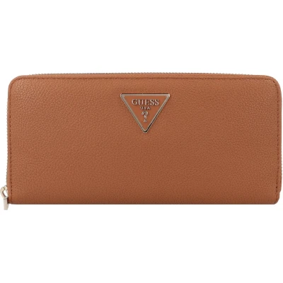 Afbeelding van Guess Laurel Large Zip Around Dames Portemonnee Cognac One Size