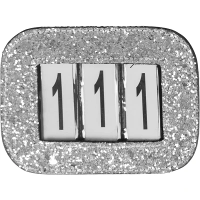 Afbeelding van Horka Glitter Nummerhouder Zilver