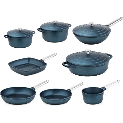 Afbeelding van Westinghouse pannenset Performance Blauw 8 pannen Complete Inductie en alle andere warmtebronnen