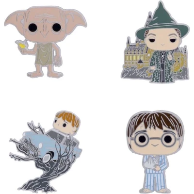 Afbeelding van Funko Harry Potter POP! Enamel Pins 4 Set Anniversary Chamber Of Secrets cm Pin Multicolours