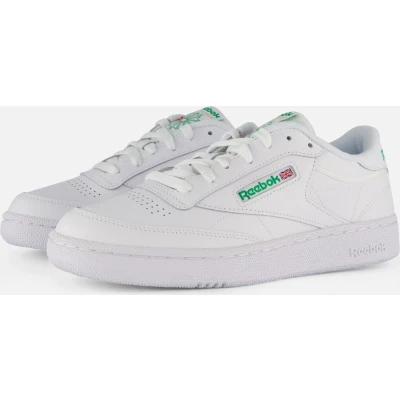 Afbeelding van Reebok Classic CLUB C 85 Unisex Sneakers laag, Maat: 45, White/green Leer en textiel