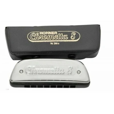 Image de Hohner Chrometta 8 Do Harmonica chromatique débutant