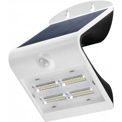 Afbeelding van LED wandlamp op zonne energie met bewegingsmelder, 3,2 W lithium ionbatterij 18650