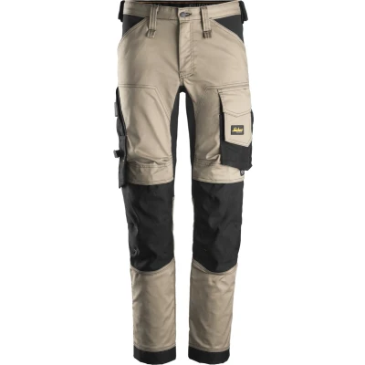 Afbeelding van Snickers 6341 Stretch Werkbroek Khaki bruin/Zwart Maat 44 (Jeansmaat 30/32)