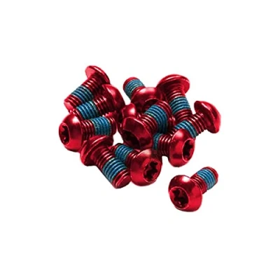 Afbeelding van Reverse Components Vrouwen Disc Rotor Bolt Set 12 stuks (Red), Rood, M5x10
