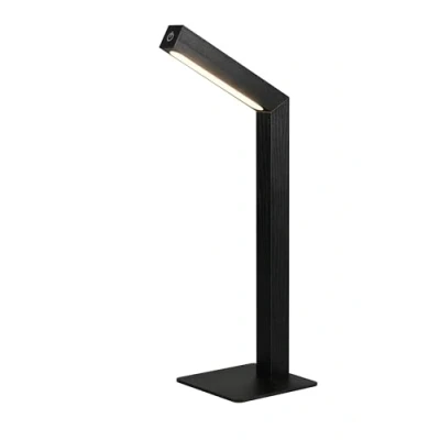 Afbeelding van REALITY SKIP Tafellamp Zwart mat incl. 1x SMD 2 W AAN/UIT touch Sensor dimmer USB aansluiting Oplaadbaar Snoerloos