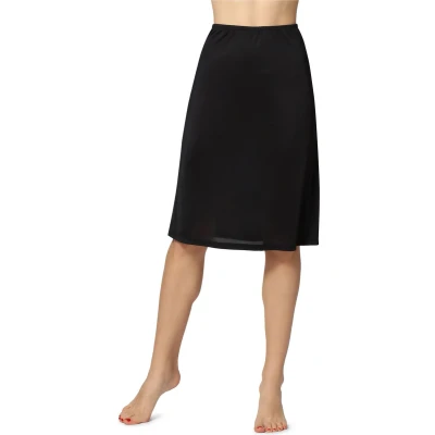 Afbeelding van Bellivalini BLV ME 4141 Dames Onderrok lang elastisch licht Viscose Zwart L