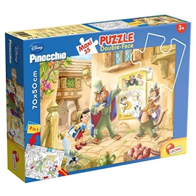 Afbeelding van Puzzel Dwustronne Maxi 35 Pinokio