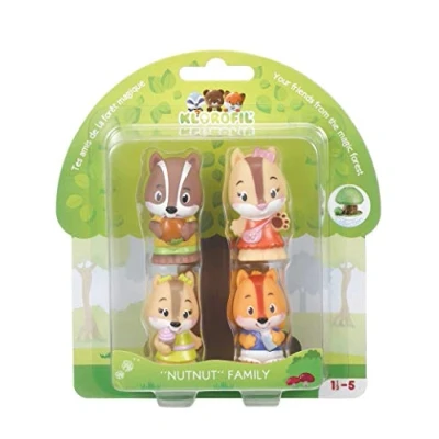 Image de Lot de 4 figurines Klorofil Famille Nutnut