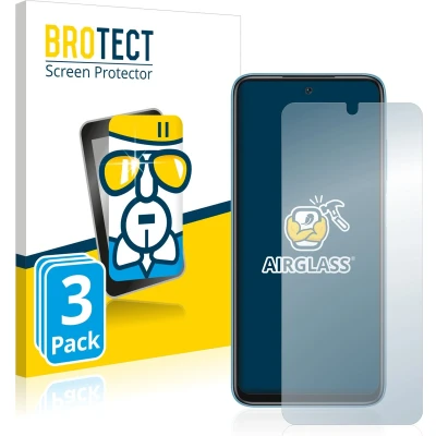 Afbeelding van BROTECT Screenprotector voor Xiaomi Redmi 10 (2022) Folie Beschermfolie Beschermglas transparant (3 Stuks)