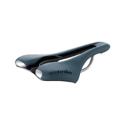 Afbeelding van Selle Italia Slr Boost Gravel Superflow Ti 316 Zadel Blauw 130 mm
