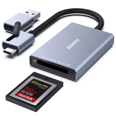 Afbeelding van Benfei CFExpress Type B Kaartlezer Aluminium USB 3.0/ C naar Cardreader